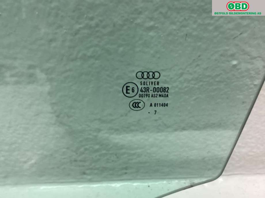 Siderute venstre foran til Audi A1 2015-2018 (Type I, Fase 2) (AUDI|8X4 845 201|)