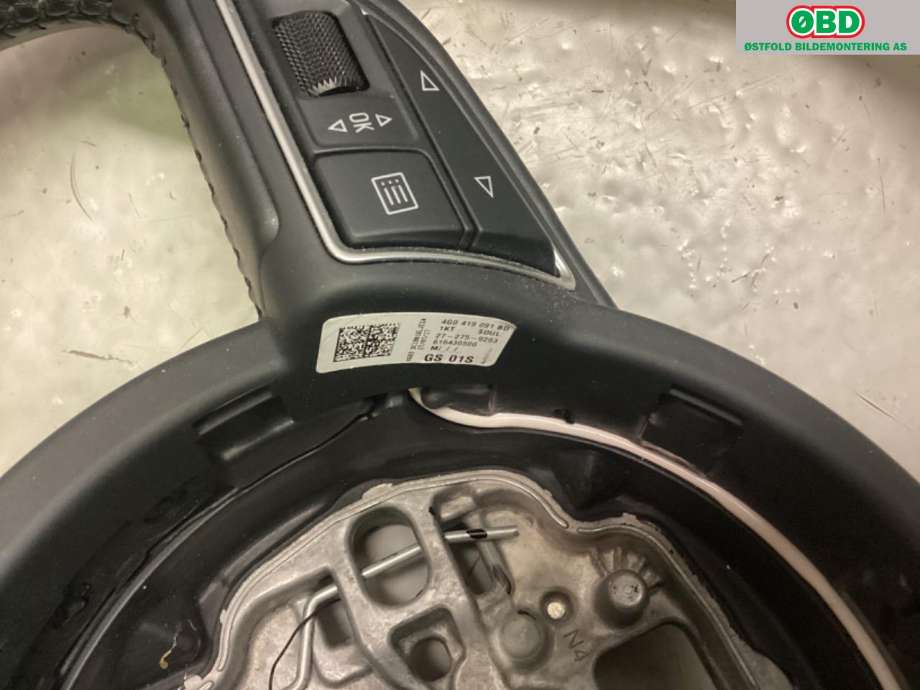 Ratt til Audi A1 2015-2018 (Type I, Fase 2) (AUDI|4G0 419 091 BD||4G0419091BD)