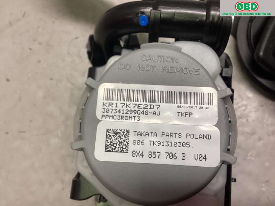 Airbag beltestrammer til Audi A1 2015-2018 (Type I, Fase 2) (AUDI|8X4 857 706 B||8X4857706B)