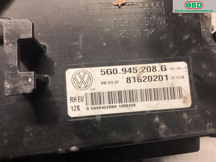 Baklykt høyre til VW e-Golf 2017-2020 (Fase 2)  (VOLKSWAGEN|5G0 945 208 G||5G0945208G)