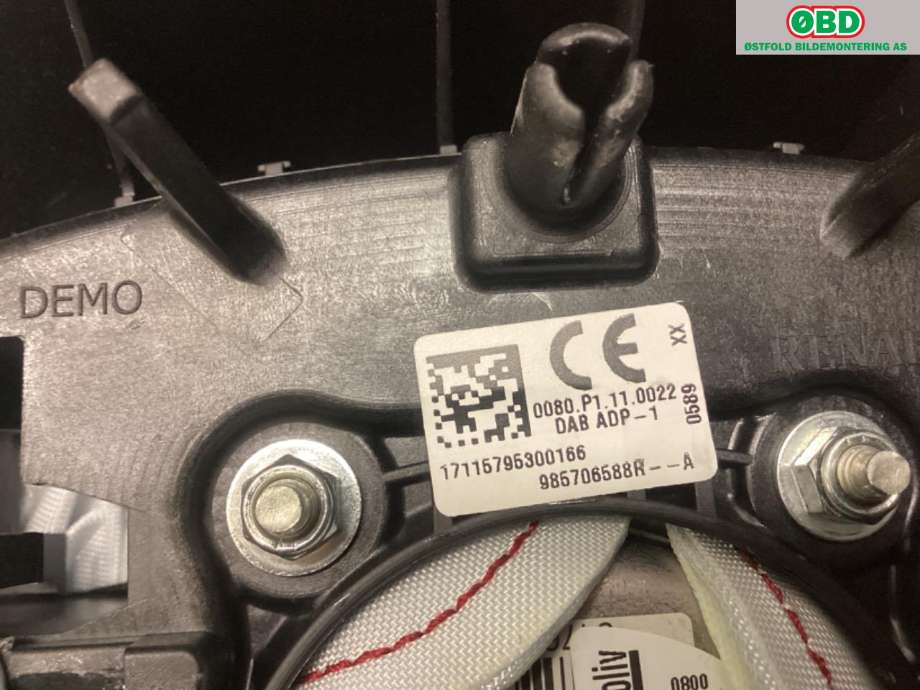 Airbag rattpute til Renault Clio 2016-2019 (Type IV, Fase 2) (RENAULT|)
