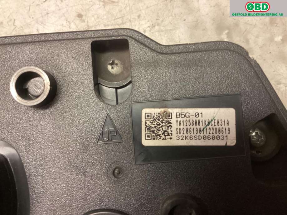 Speedometer til MC Yamaha Øvrige 0-->>  (YAMAHA MTN125-A|B5GH35000400|)