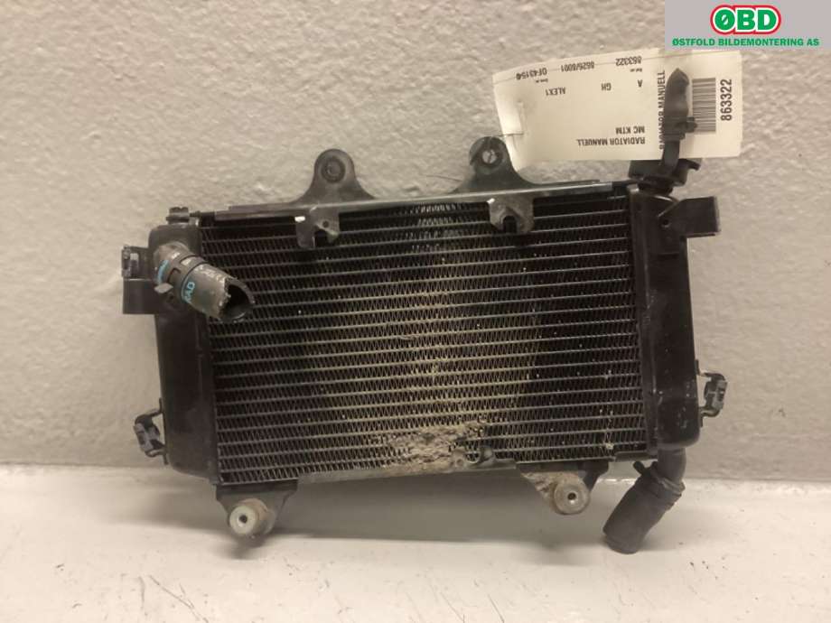 Radiator (manuell gir) til MC KTM Øvrige 0-->> (KTM 125 DUKE|93035010333|)