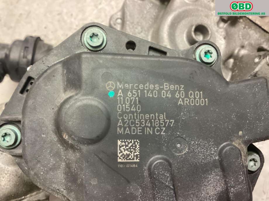 EGR-ventil til Mercedes Vito/Viano 2010-2014 (Fase 2) (W639) (W639) (MERCEDES|)