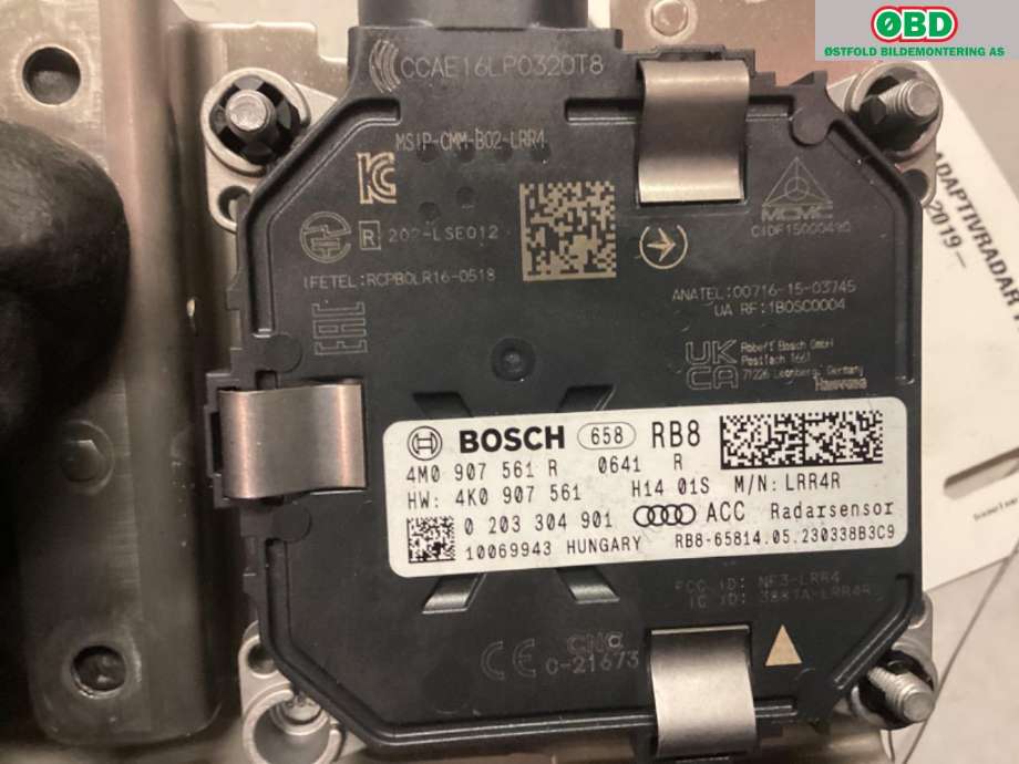 Sensor radar til Audi Q8 2019-->>  (Audi Q8 60 TFSI hybr|4M0907561R|)