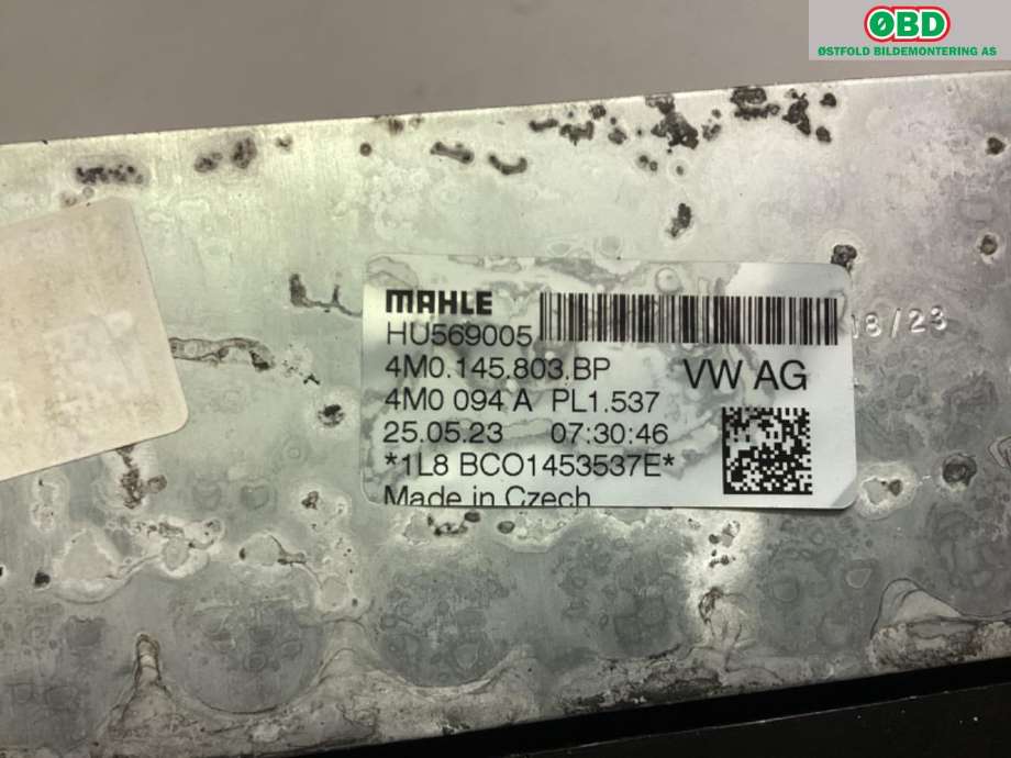 Intercooler til Audi Q8 2019-->>  (Audi Q8 60 TFSI hybr|4M0 145 803 BP|4M8 145 333 A|)