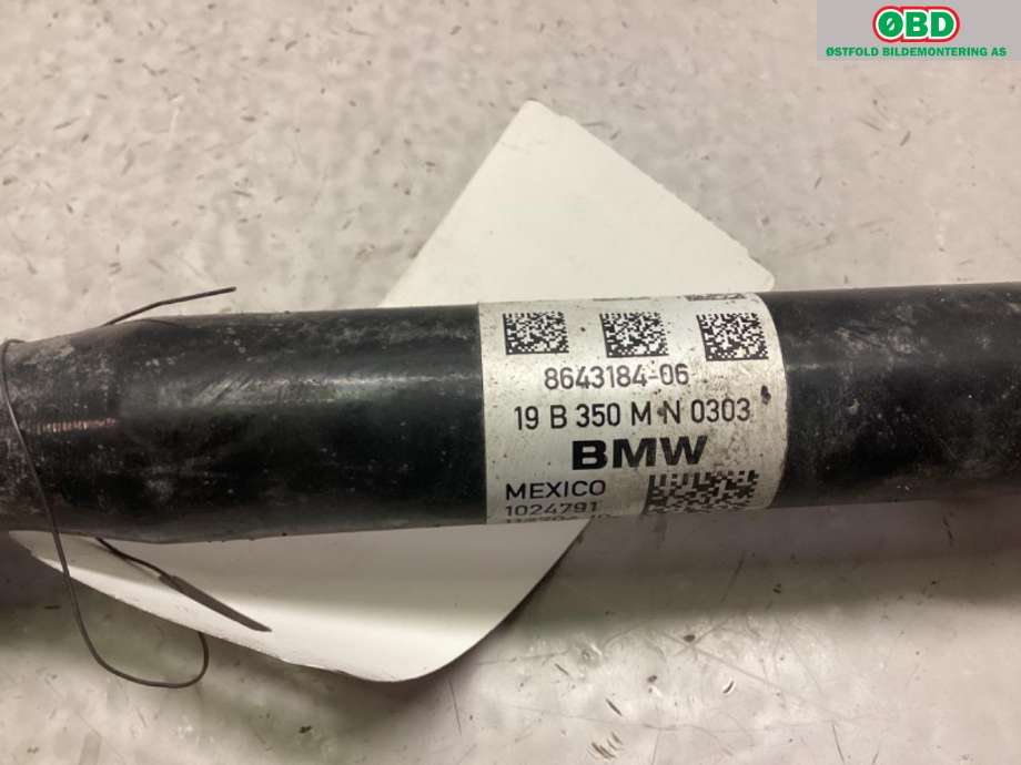 Drivaksel høyre foran, elbil til BMW X3 2017-->> (G01) (G01) (BMW|31 60 8 643 184|)