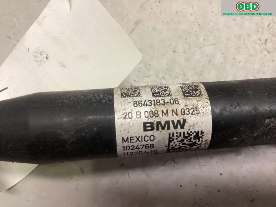Drivaksel venstre foran, elbil til BMW X3 2017-->> (G01) (G01) (BMW|31 60 8 643 183|)