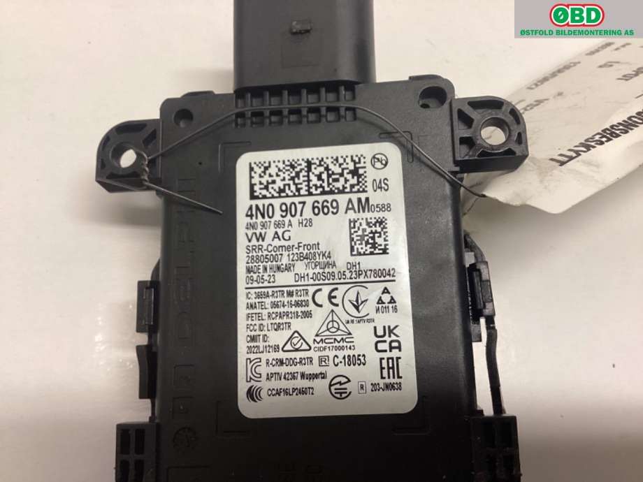 Sensor radar til Audi Q8 2019-->> (Audi Q8 60 TFSI hybr|4N0 907 669 AM|)