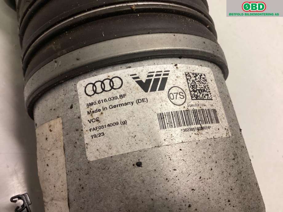 Fjær foran nivå luftpute/belg til Audi Q8 2019-->>  (Audi Q8 60 TFSI hybr|4M0 616 039 BF|)