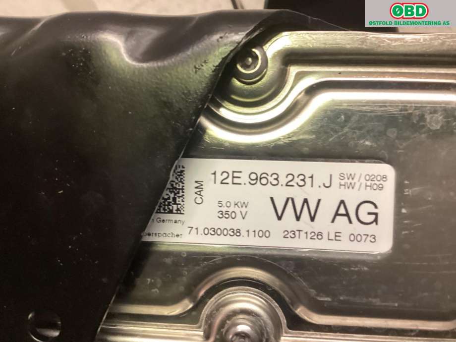 Varmeapparat register til Audi Q8 2019-->>  (Audi Q8 60 TFSI hybr||12E963231J)