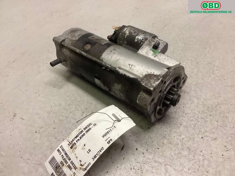 Starter diesel til Mitsubishi Pajero 2007-2016 (Type IV, Fase 1)