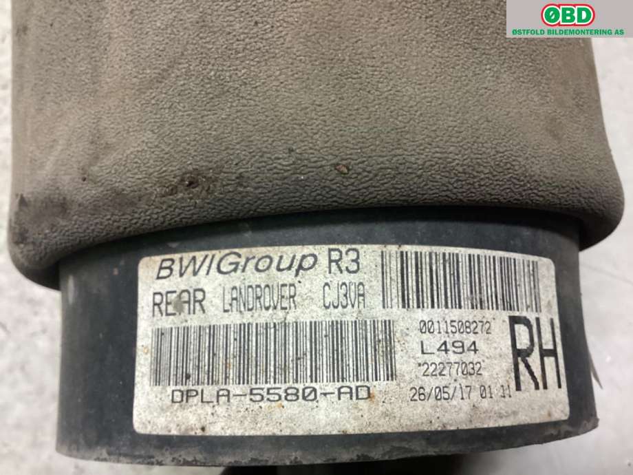 Fjær foran nivå luftpute/belg til Land Rover Range Rover Sport 2013-->> (LAND-ROVER|LR044853||DPLA5580AD)