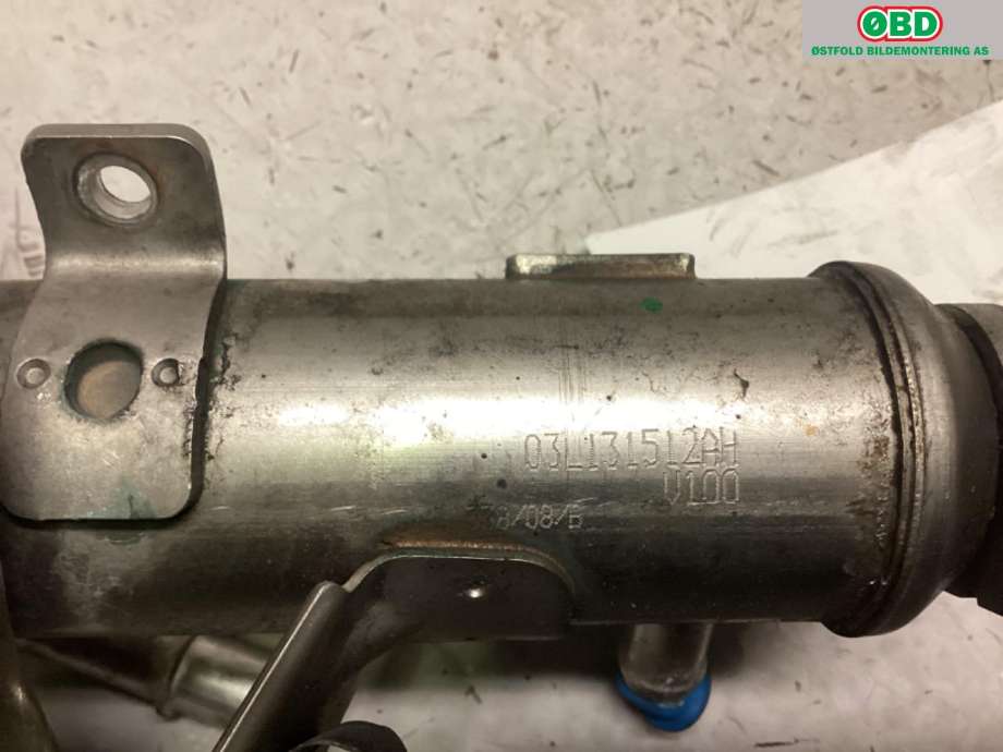 EGR-kjøler til Audi A6 2008-2011 (Type III, Fase 2) (C6) (C6) (AUDI|03L 131 512 AH||03L131512AH)