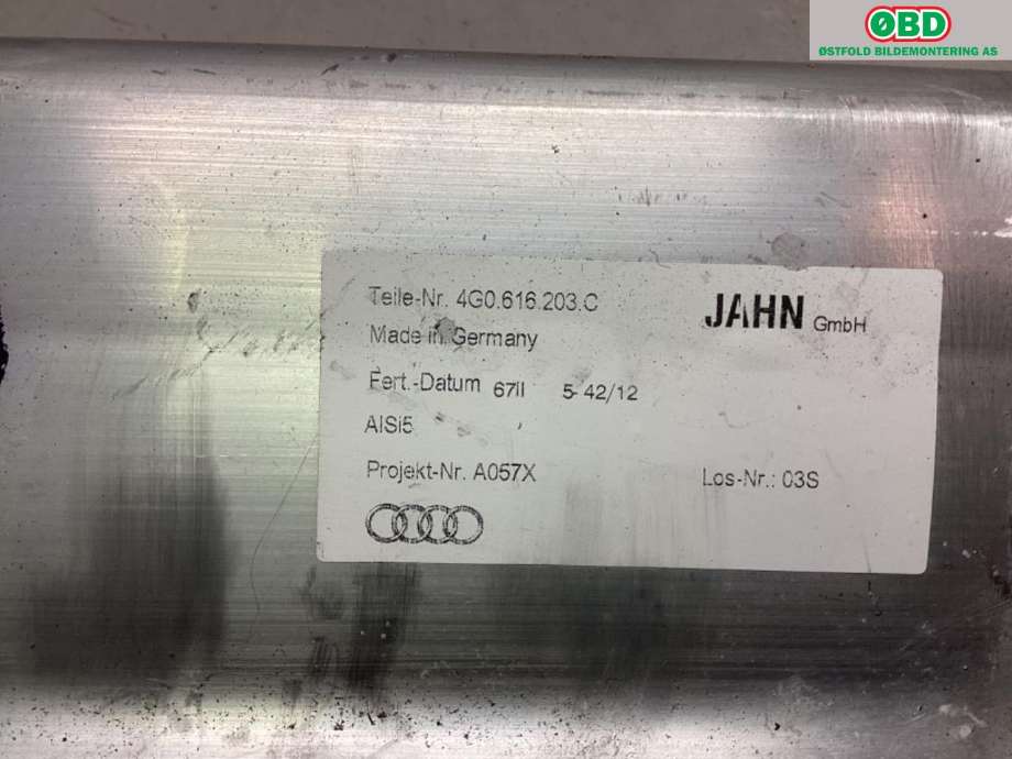 Diverse deler til Audi A6, Allroad 2012-2014 (Type III, Fase 1) (C7) (C7) (AUDI|4G0 616 203 C|)