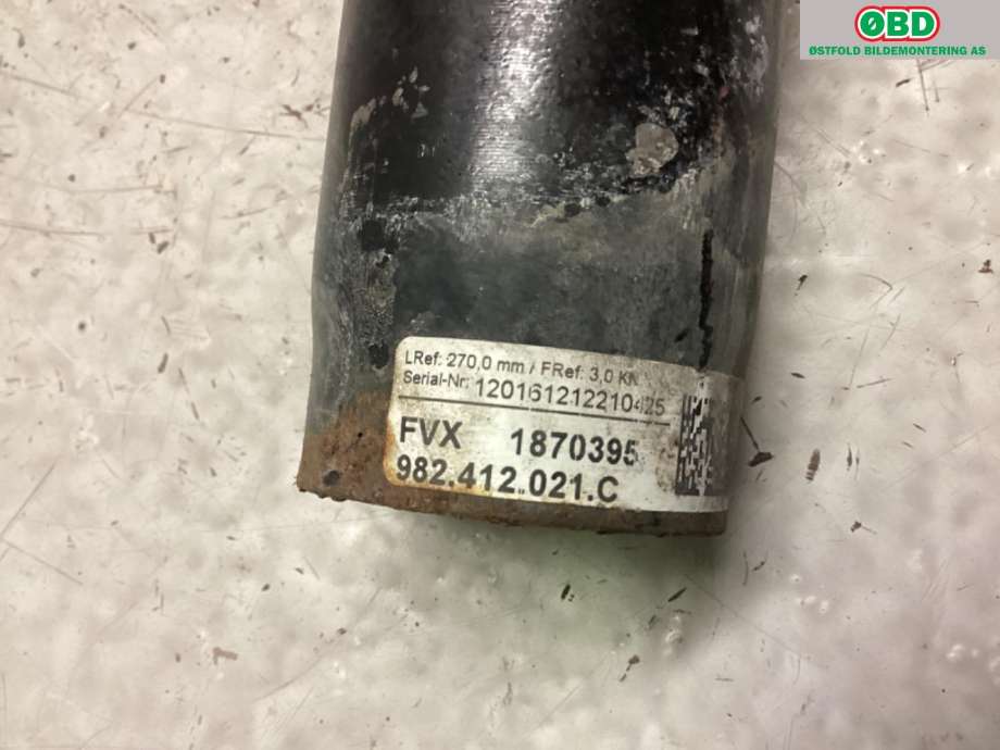 Fjærbein venstre foran til Porsche Boxster/Cayman 2016-->> (982) (982) (PORSCHE|982 413 031 C||982412021C)