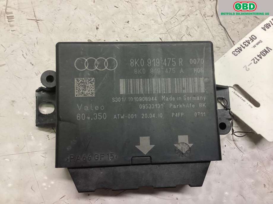 Styreenhet parkering til Audi A4 2007-2014 (Type IV) (B8) (B8) (AUDI|8K0 919 475 AA||8K0919475R)