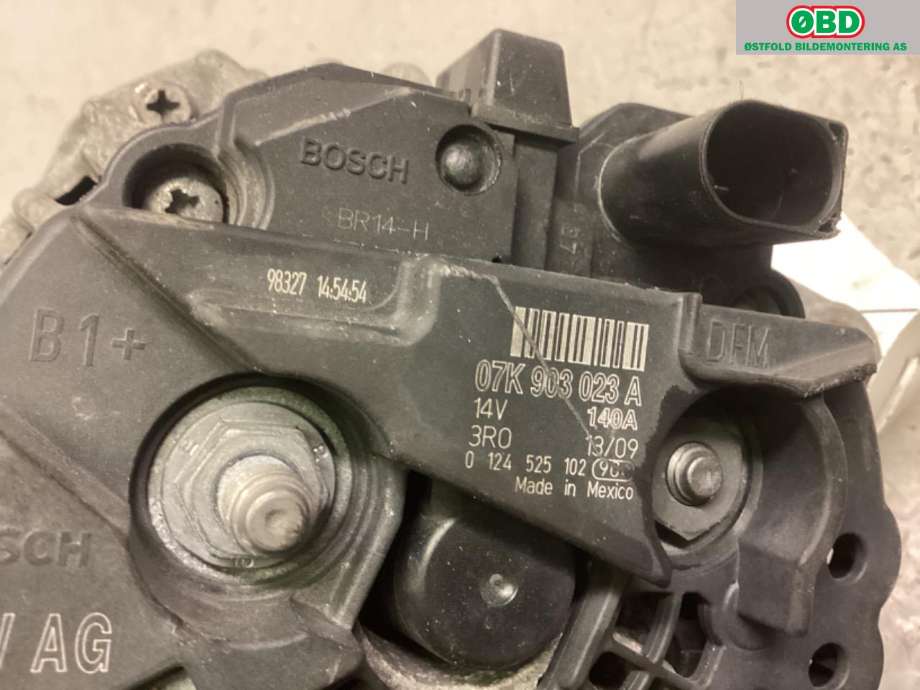 Dynamo til Audi TT 2006-2014 (Type II)  (AUDI TT RS Coupe 8J 4wd|07K 903 023 A||07K903023A)