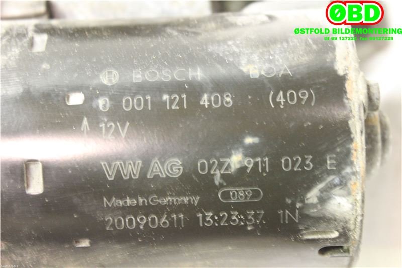 Starter til Škoda Superb 2008-2015 (Type II)  (SKODA|02Z 911 023 G|02Z 911 024 P|02Z911023E)