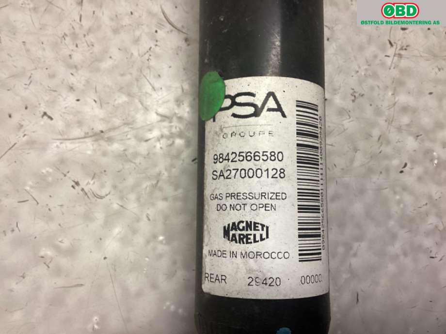 Støtdemper bak til Peugeot 2008 2019-->> (Type II)  (PEUGEOT EL|98 425 665 80|)