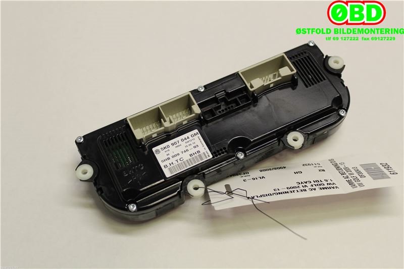 Varmeapparat betjening til VW Golf VI 2008-2012 (VOLKSWAGEN|5K0 907 044 GM||5K0907044GM)