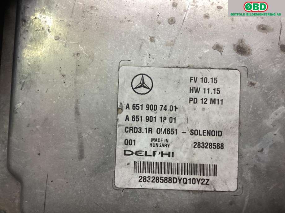 Styreenhet motor til Mercedes S-Klasse 2005-2013 (W221) (W221) (MERCEDES|A 651 900 74 01||6519007401)