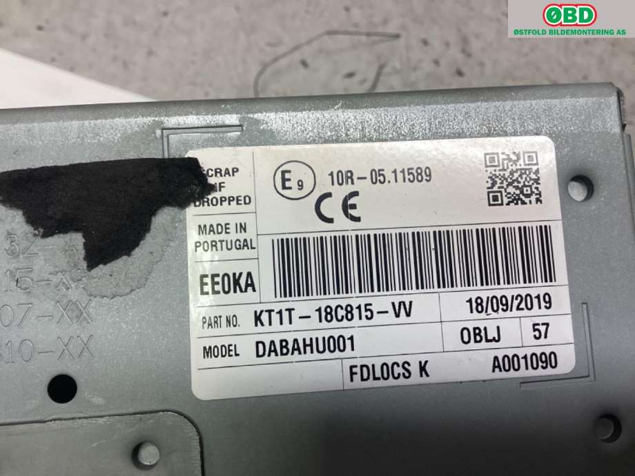 Bilstereo navigasjon til Ford Transit Connect 2018-->> Type II, Fase 2  (FORD|2436069||KT1T18C815VV)