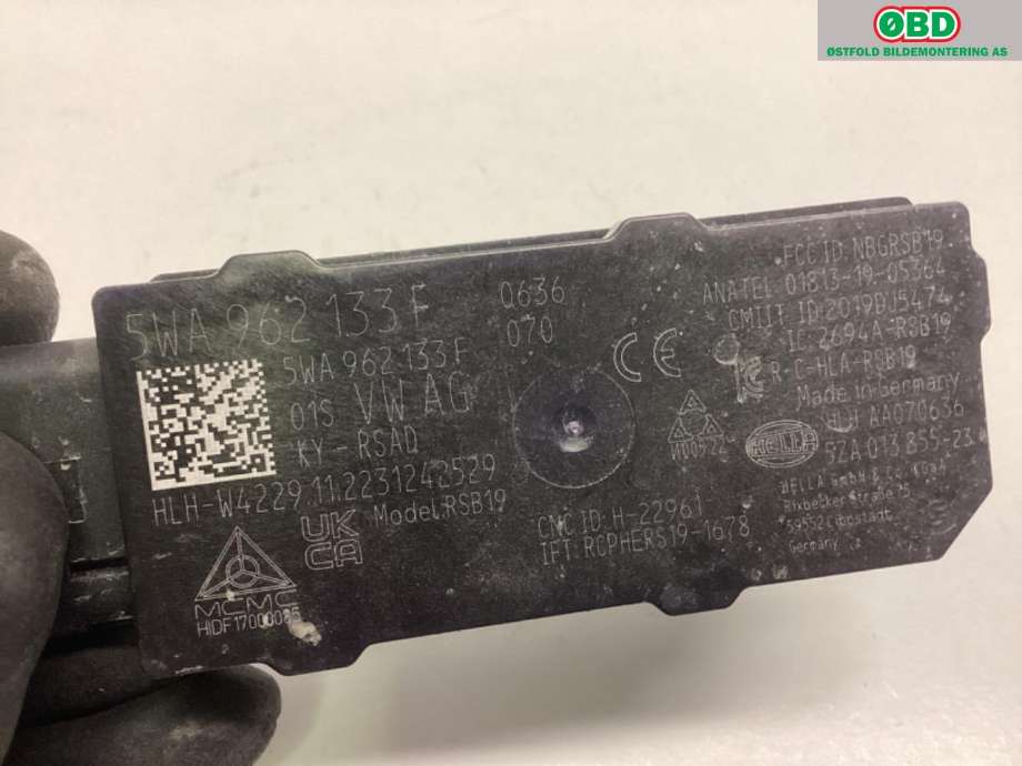 Sensor radar til VW ID.3 2020-->>  (VOLKSWAGEN|5WA 962 133 F|)