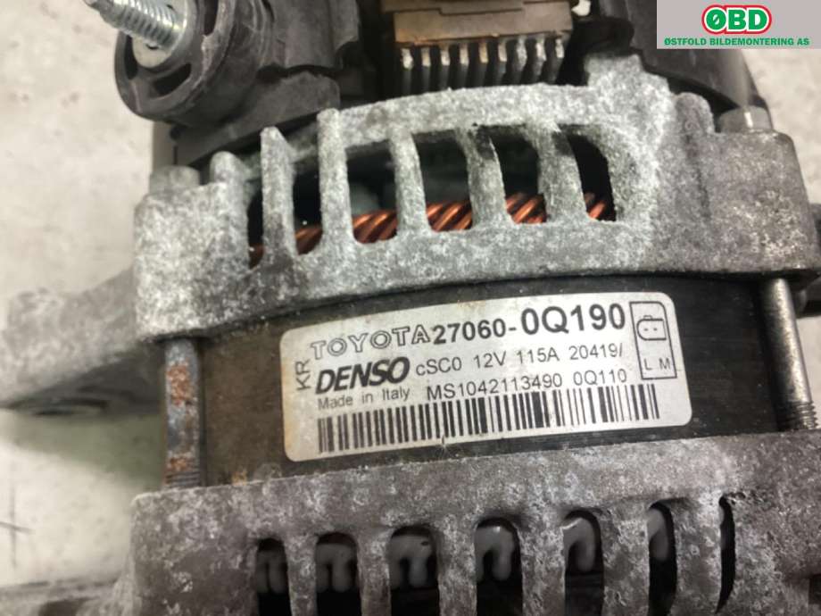 Dynamo til Toyota Aygo 2014-->> (Type II)  (TOYOTA|270600Q190|)