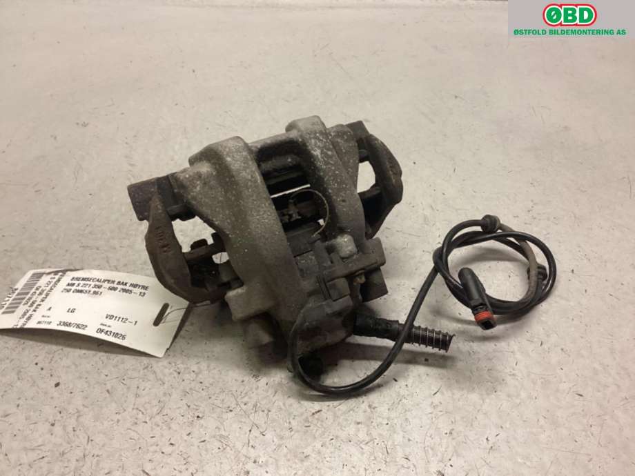 Bremsecaliper høyre bak til Mercedes S-Klasse 2005-2013 (W221) (W221) (MERCEDES|A 221 423 02 81|)