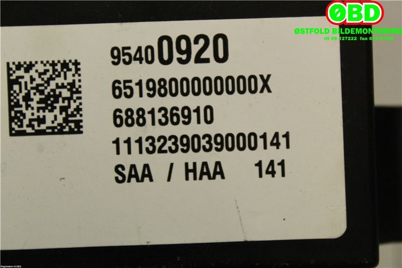 Styreenhet diverse til Opel Mokka 2012-2016 (Type I, Fase 1)  (OPEL|95400920|1247848|)