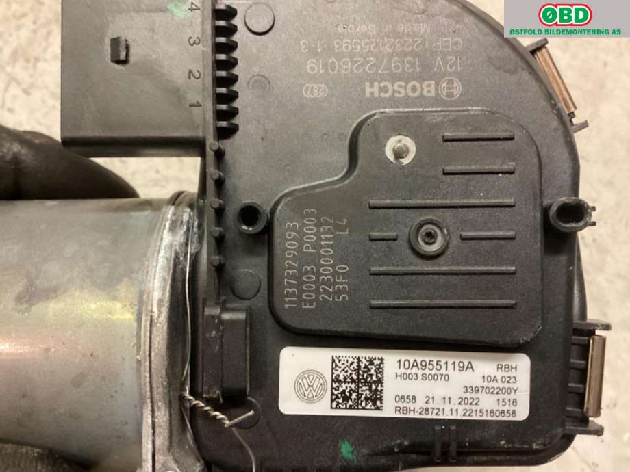 Viskermotor frontrute til VW ID.3 2020-->>  (VOLKSWAGEN|10A 955 113 A|)