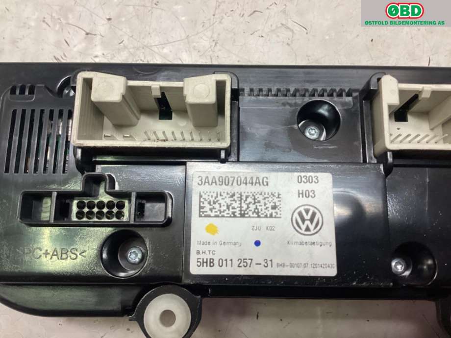 Varmeapparat betjening til VW Scirocco 2008-2013  (VOLKSWAGEN|3AA 907 044 BB|)