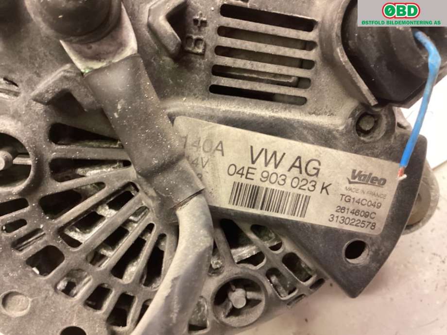 Dynamo til VW Golf VII 2012-2017 (Fase 1)  (VOLKSWAGEN|04E 903 023 K|04E 903 023 KX|04E903023K)