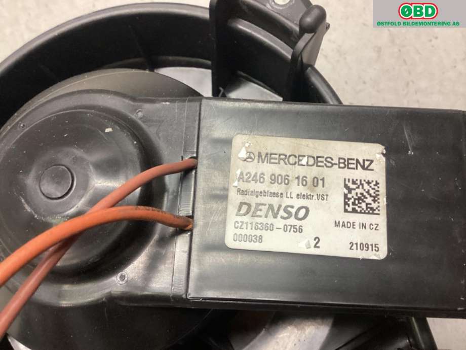 Varmeapparat motor til Mercedes B-Klasse 2011-2018 (W246) (W246) (MERCEDES|A 246 906 16 01|)