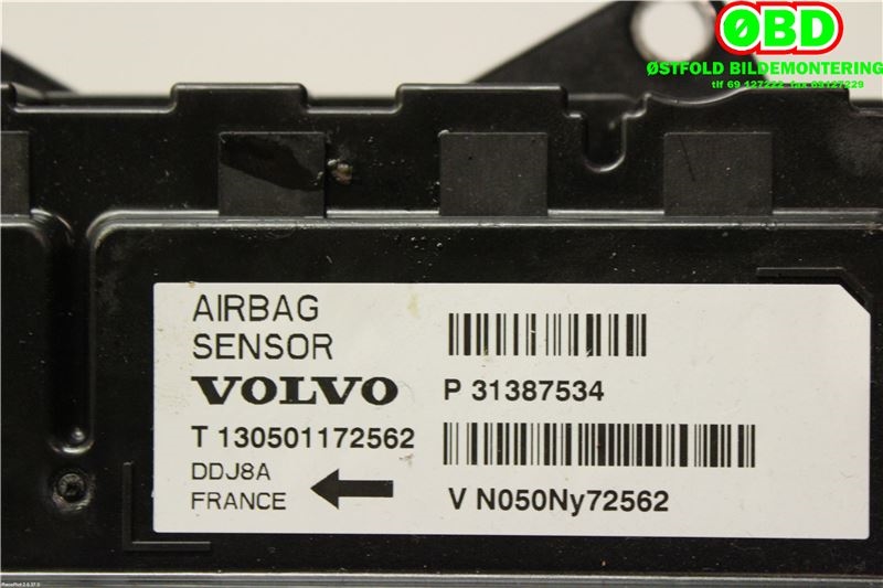 Airbag elektronikk til Volvo V40 2012-2019  (VOLVO|32221578||31387534)