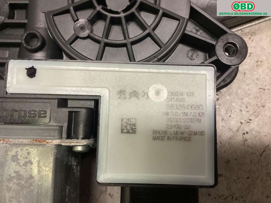 Ruteheis venstre foran til Citroën C4, Spacetourer 2019-->>  (CITROEN|98 328 216 80|)