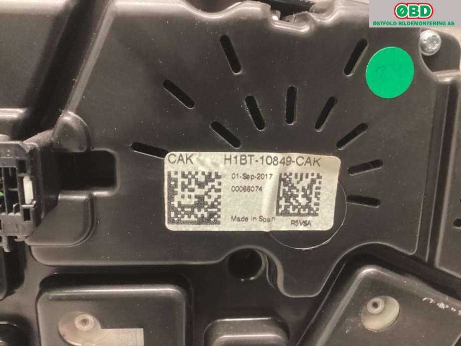 Instrumentpanel til Ford Fiesta 2017-->> (Type VII)  (FORD|2499818|)