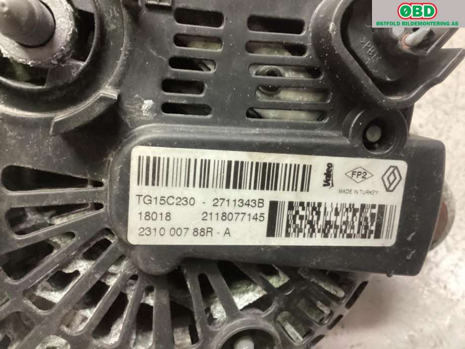 Dynamo til Dacia Duster 2018-2024 (Type II) (DACIA|231000788R|)