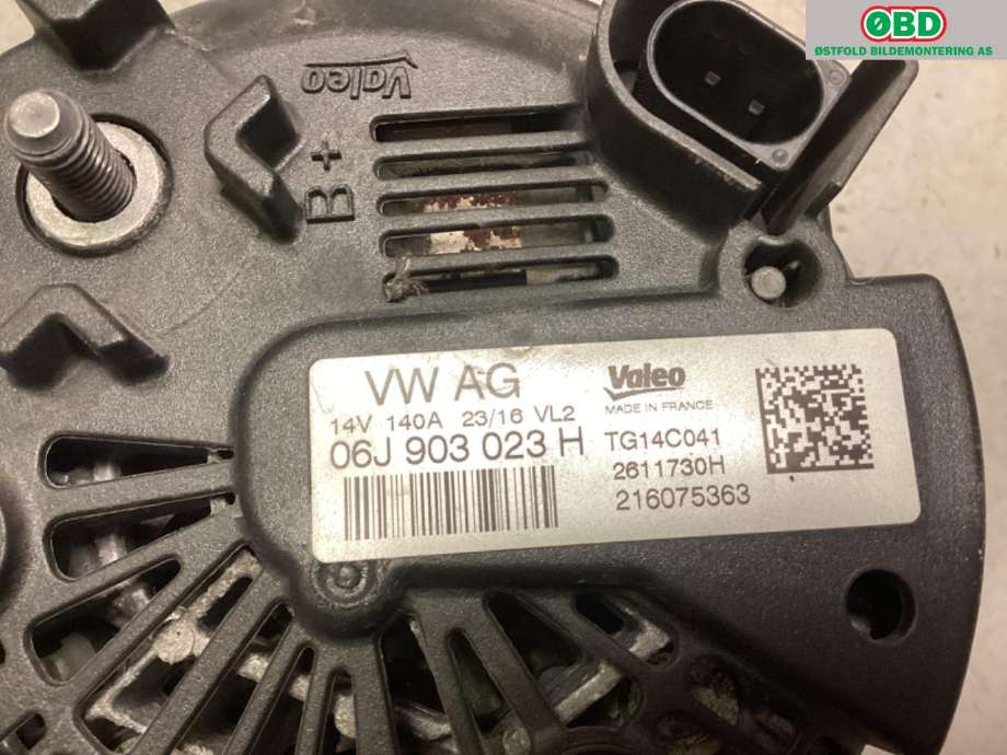 Dynamo til VW Golf VII 2017-2020 (Fase 2) (VOLKSWAGEN|06J 903 023 G||06J903023H)