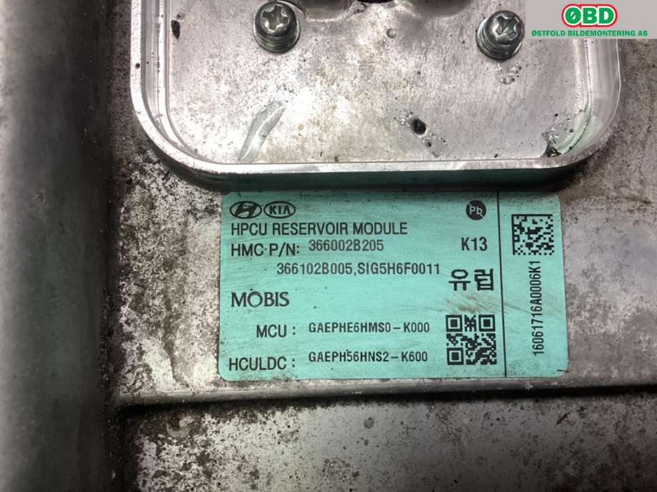 DCDC converter hybrid til Hyundai Ioniq Electric 2016-2019 (Fase 1)  (HYUNDAI|36600 2B205||366002B205)