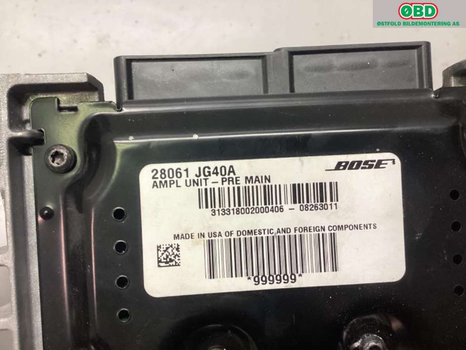 Bilstereo forsterker til Nissan X-Trail 2007-2014 (T31) (T31) (|28061JG40A)