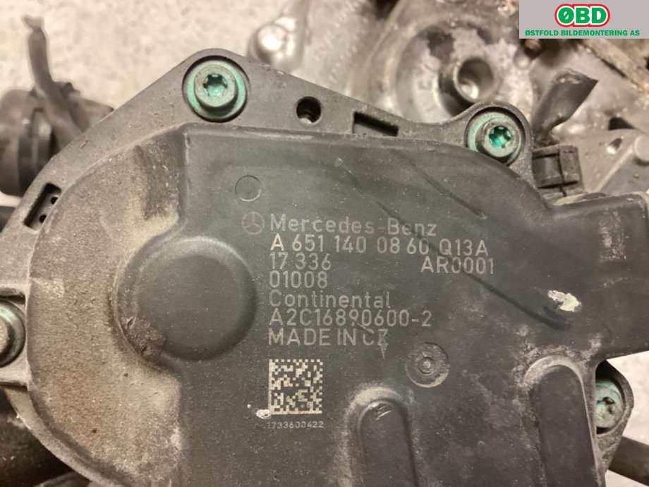 EGR-ventil til Mercedes Sprinter 2013-2018 (Fase 2) (906) (906) (MERCEDES|A 651 140 08 60|)