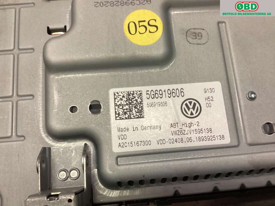 Bilstereo til VW e-Golf 2017-2020 (Fase 2)  (VOLKSWAGEN|5G6 919 606 C||5G6919606)