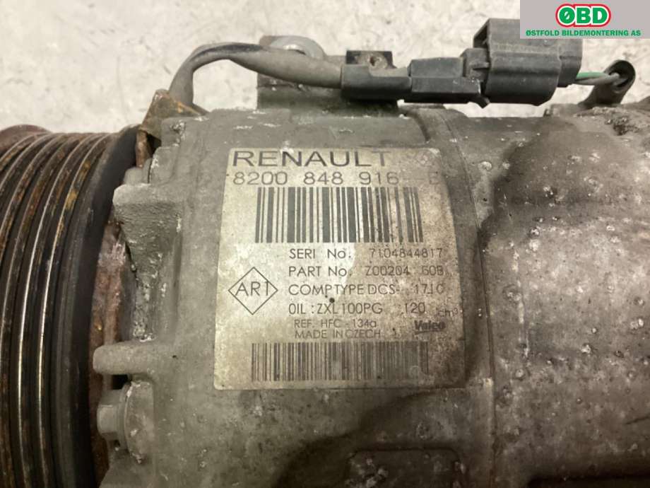 Aircondition kompressor til Renault Trafic 2014-->>  (RENAULT|8200848916|)