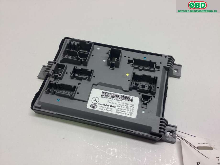 Styreenhet comfort (BCM) til Mercedes GLC 2015-2022 (X253) (X253) (MERCEDES|A 205 900 72 43||2059007243)