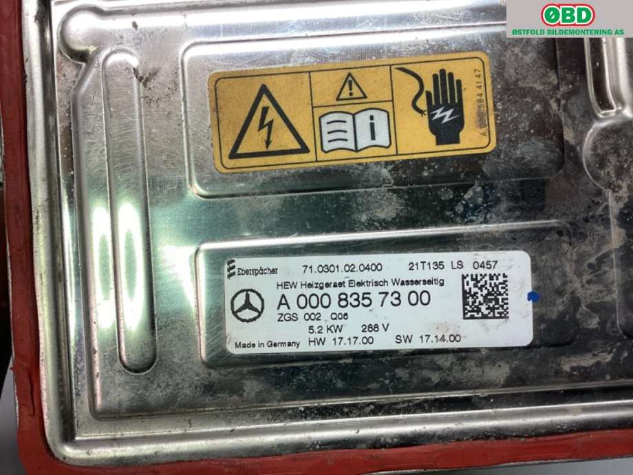 Varmeapparat diverse til Mercedes GLC 2015-2022 (X253) (X253) (MERCEDES||0008357300)