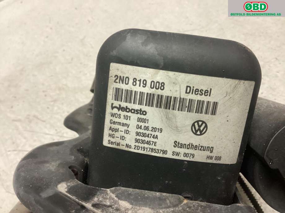 Dieselvarmer til VW Crafter 2016-->> (Type II) (VOLKSWAGEN|2N0 898 008|)