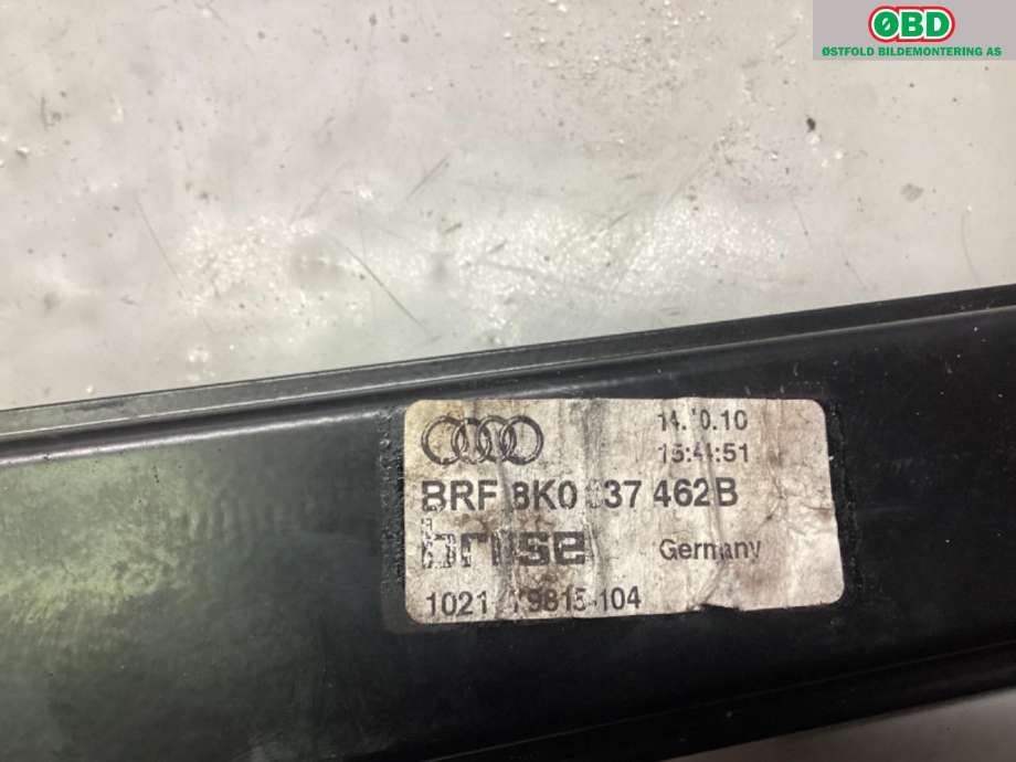 Ruteheis høyre foran til Audi A4, Allroad 2009-2016 (Type I) (B8) (B8) (AUDI|8K0 837 462|8T0 959 802 B|)