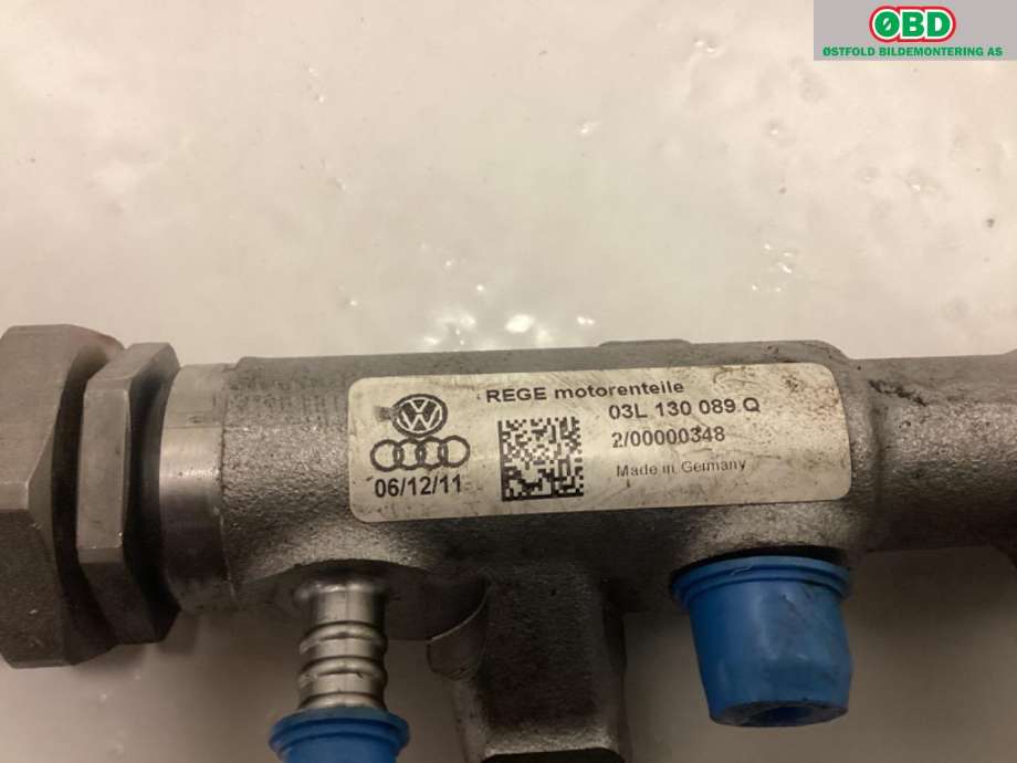 Dyseskinne (fuelrail) til Audi Q5 2012-2017 (Type I, Fase 2)  (AUDI|03L 130 089 Q|)